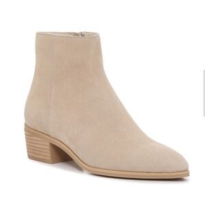Dolce Vita Aggie Booties in Dune Suede